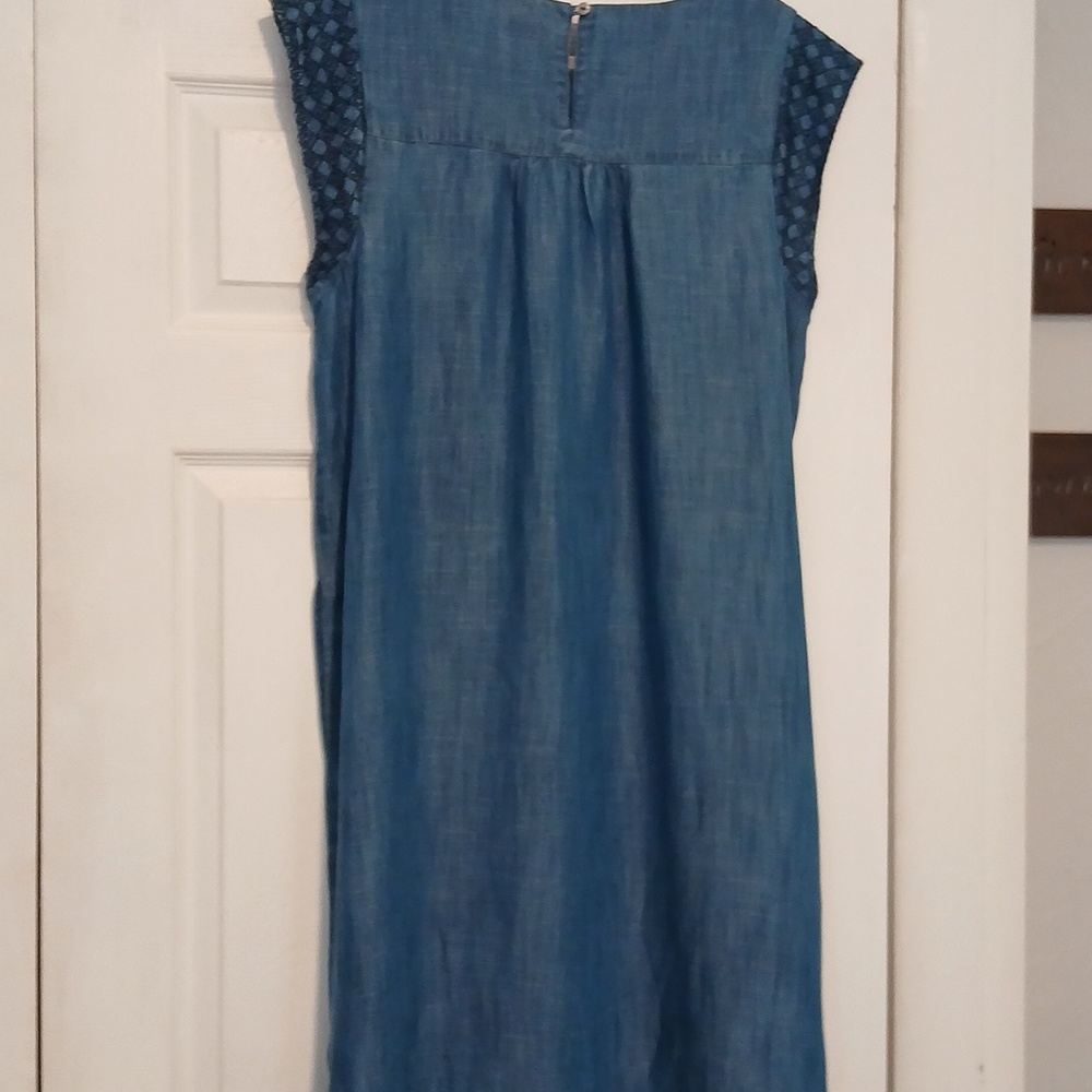 J Jill Denim Dress Size L NWT - Picture 9 of 12